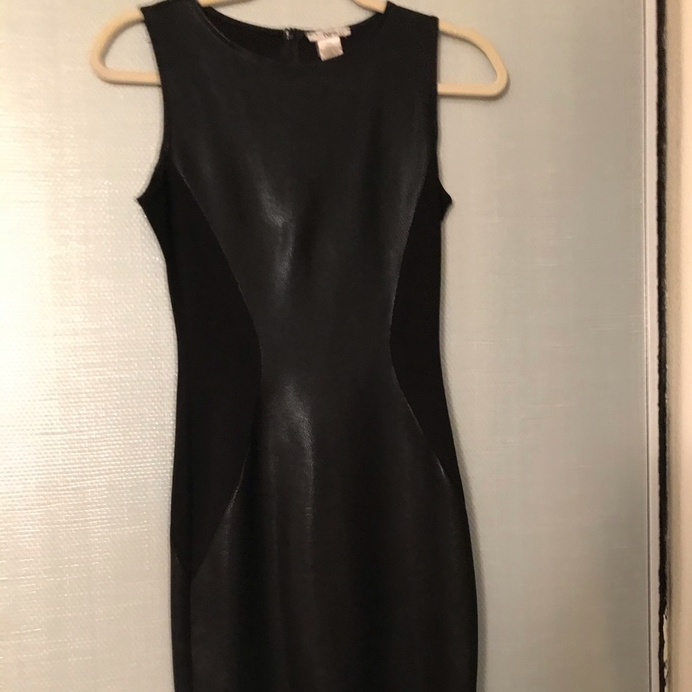 Faux Snake Skin Black dress